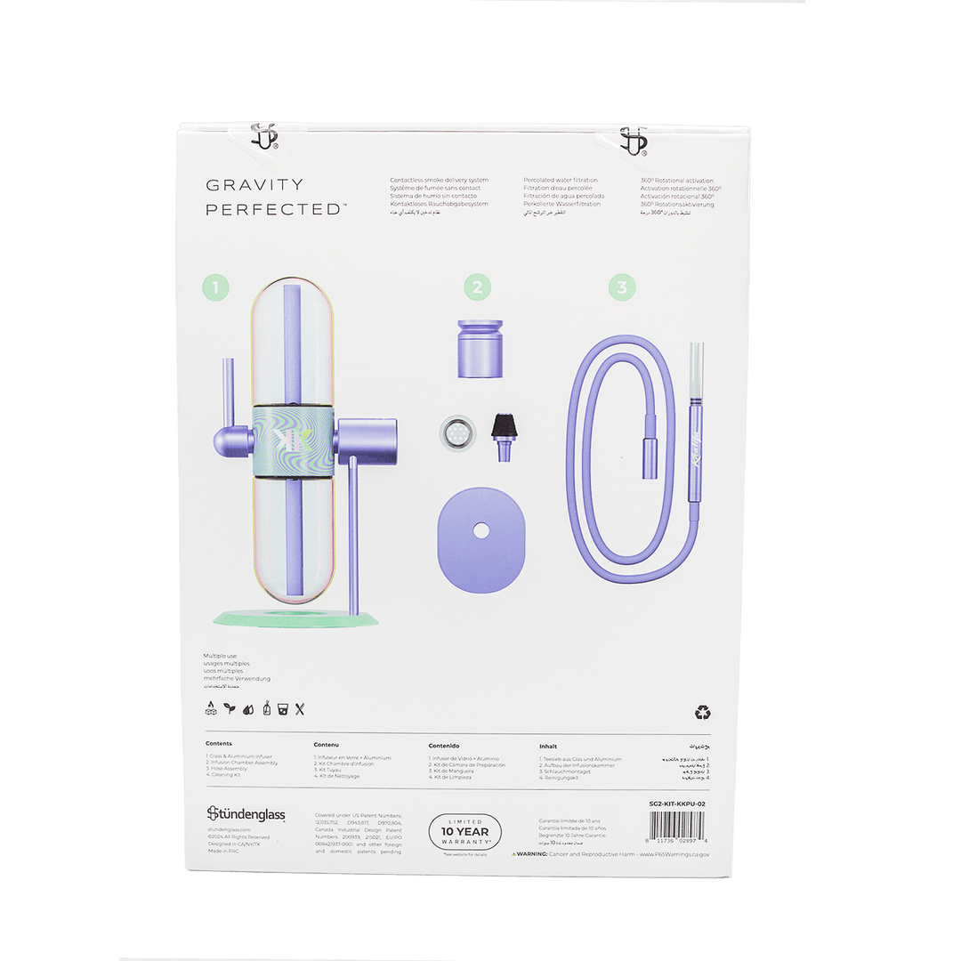 Khalifa x Stundenglass Gravity Infuser - Violet Sky / Mints