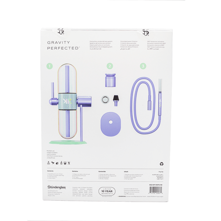 Khalifa x Stundenglass Gravity Infuser - Violet Sky / Mints