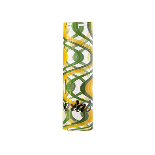 iDab Glass Hookah Hose Tip (Green + Yellow)