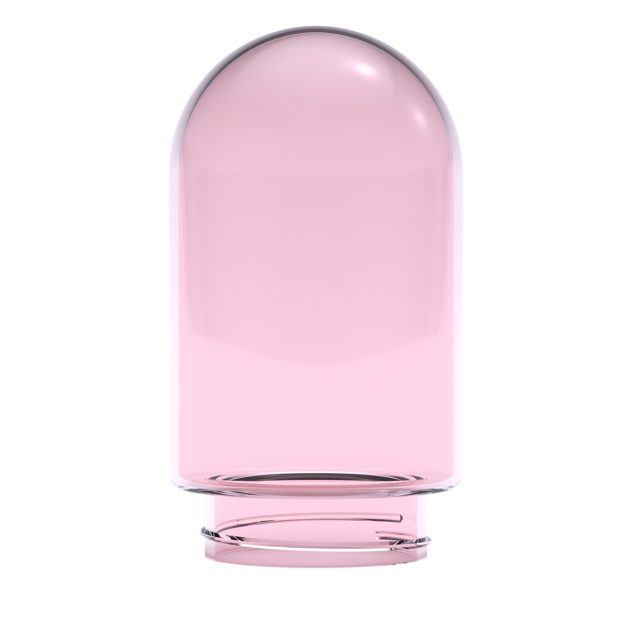 Single Pink Glass Globe (Large)